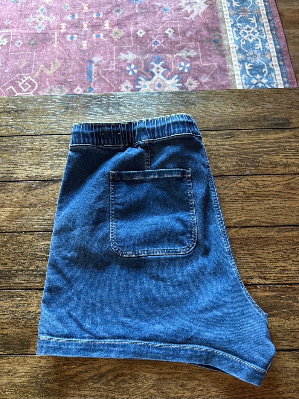 Lane Bryant Blue Denim-Style Pull-On Jean Shorts